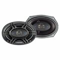 Blaupunkt GTX Series 4-Way Coaxial Speakers with Grilles , 6 In. x 9 In., 450 Watts Max GTX690